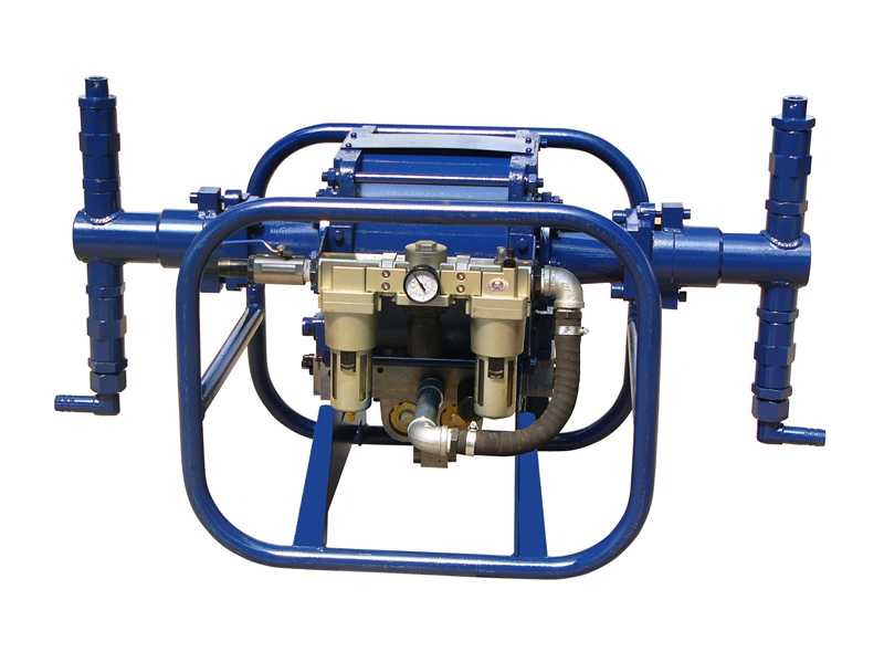 Pneumatic grouting pump for mining