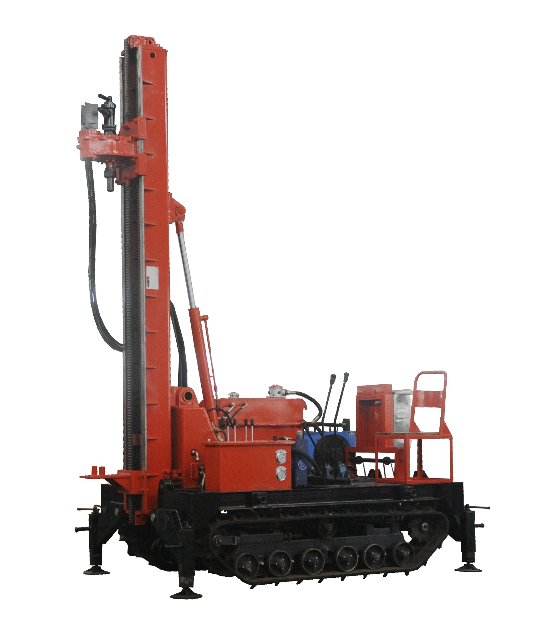 Crawler type all hydraulic drilling and injection machine