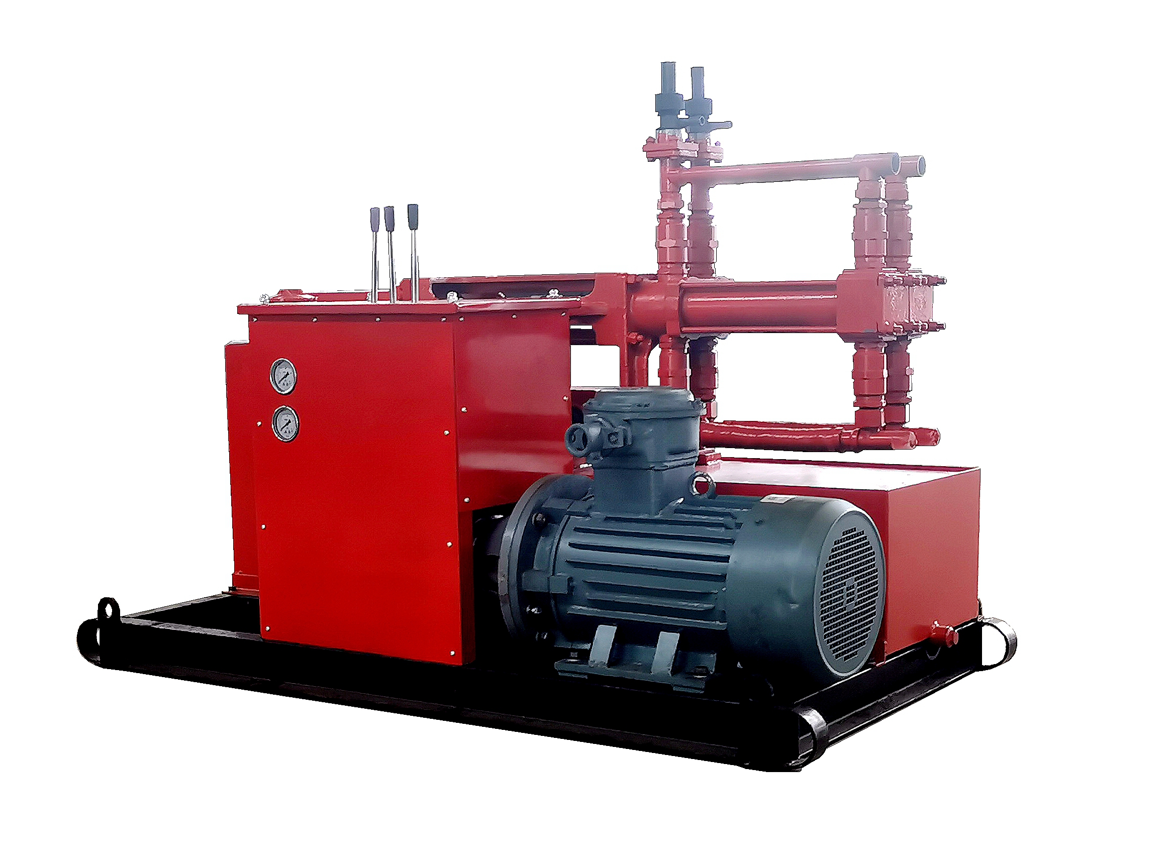 Hydraulic double liquid grouting pump